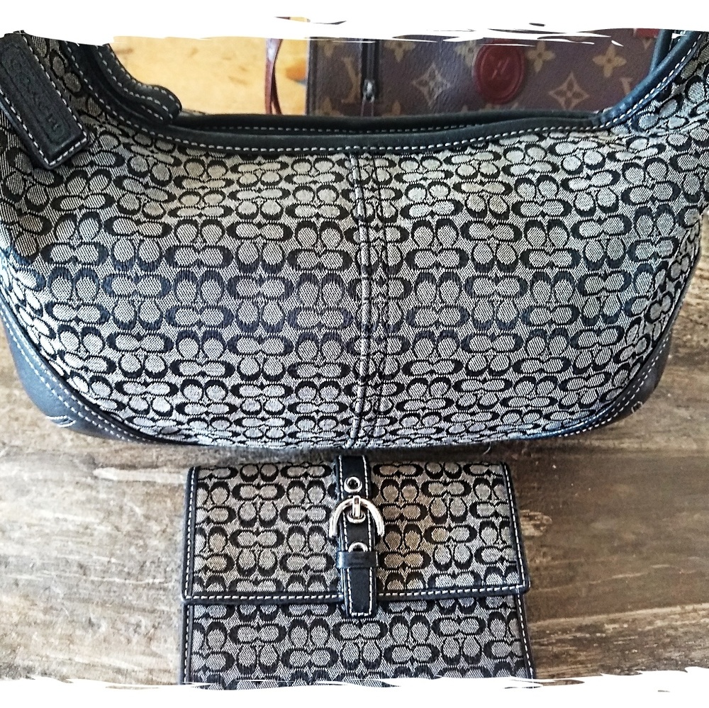 Coach Purse and Wallet CC monogrammed